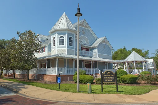 Blue Victorian home in Longwood, Florida