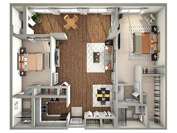 Crane floor plan at Village on the Green Senior Living Community