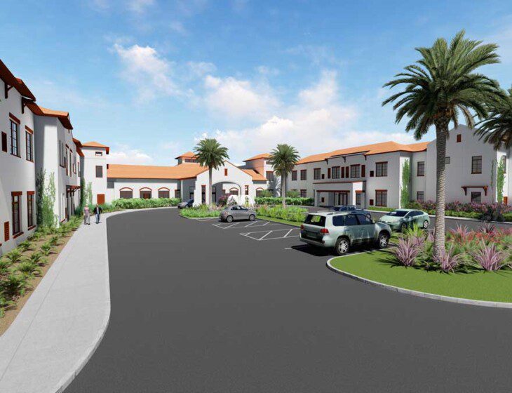 rendering of new expansion at Village on the Green Senior Living Community