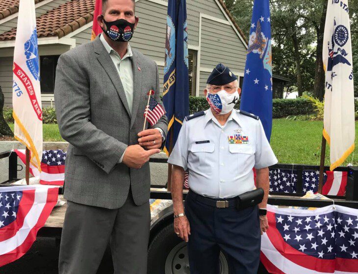 Village on the Green celebrates Veteran's Day Parade with Senior vet