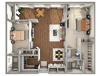 Crane floor plan at Village on the Green Senior Living Community