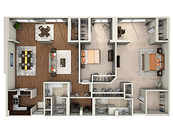 Osprey Custom floor plan at Village on the Green Senior Living Community